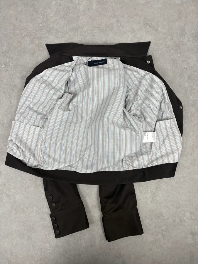 SS2007 Dsquared2 Military Khaki Buttoned Jacket xqCuKRr 7