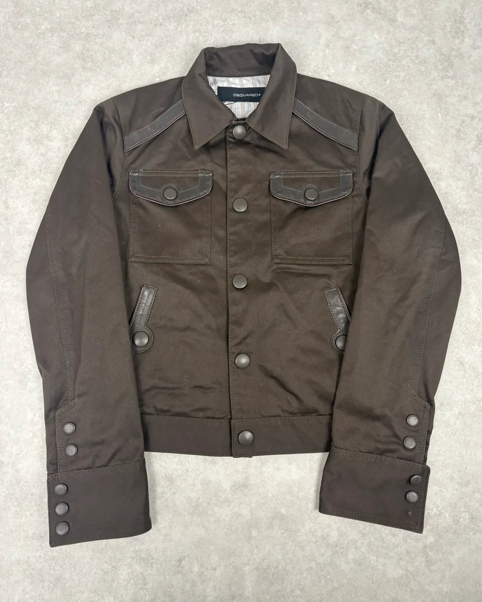 SS2007 Dsquared2 Military Khaki Buttoned Jacket xqCuKRr 0