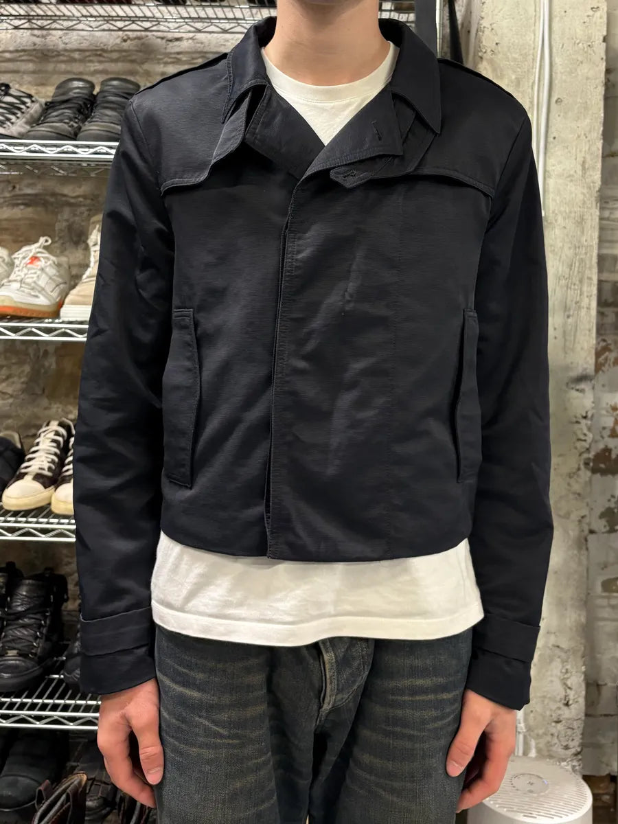 SS2007 Givenchy Navy Contemporary Minimalist Naval Jacket (S) PAnnxiF 1