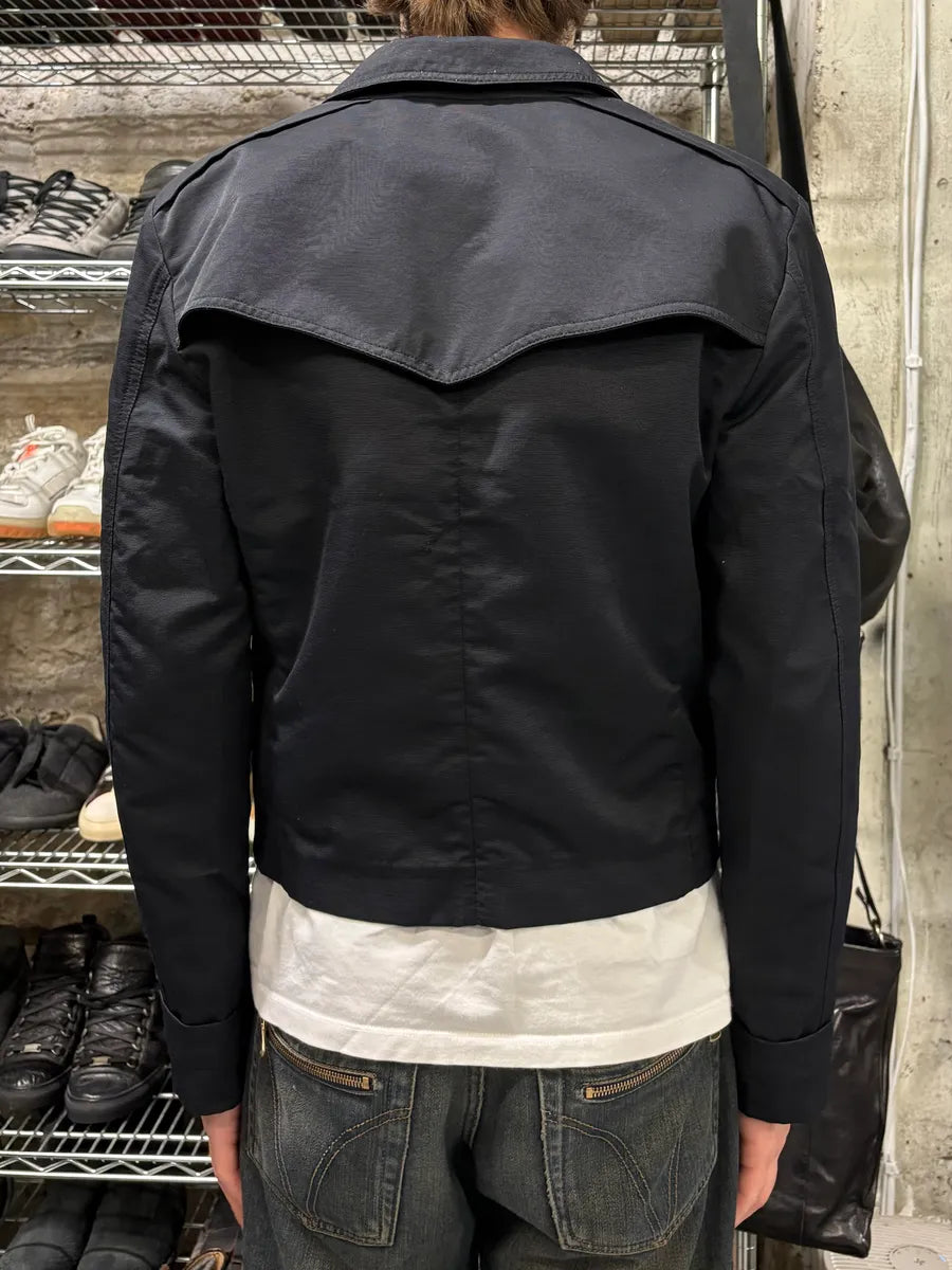 SS2007 Givenchy Navy Contemporary Minimalist Naval Jacket (S) PAnnxiF 2