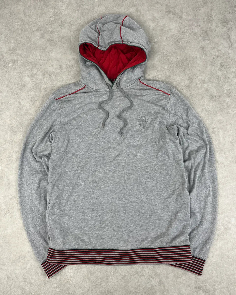 SS2007 Gucci Grey Striped Hooded Sweater nhTjySB 0
