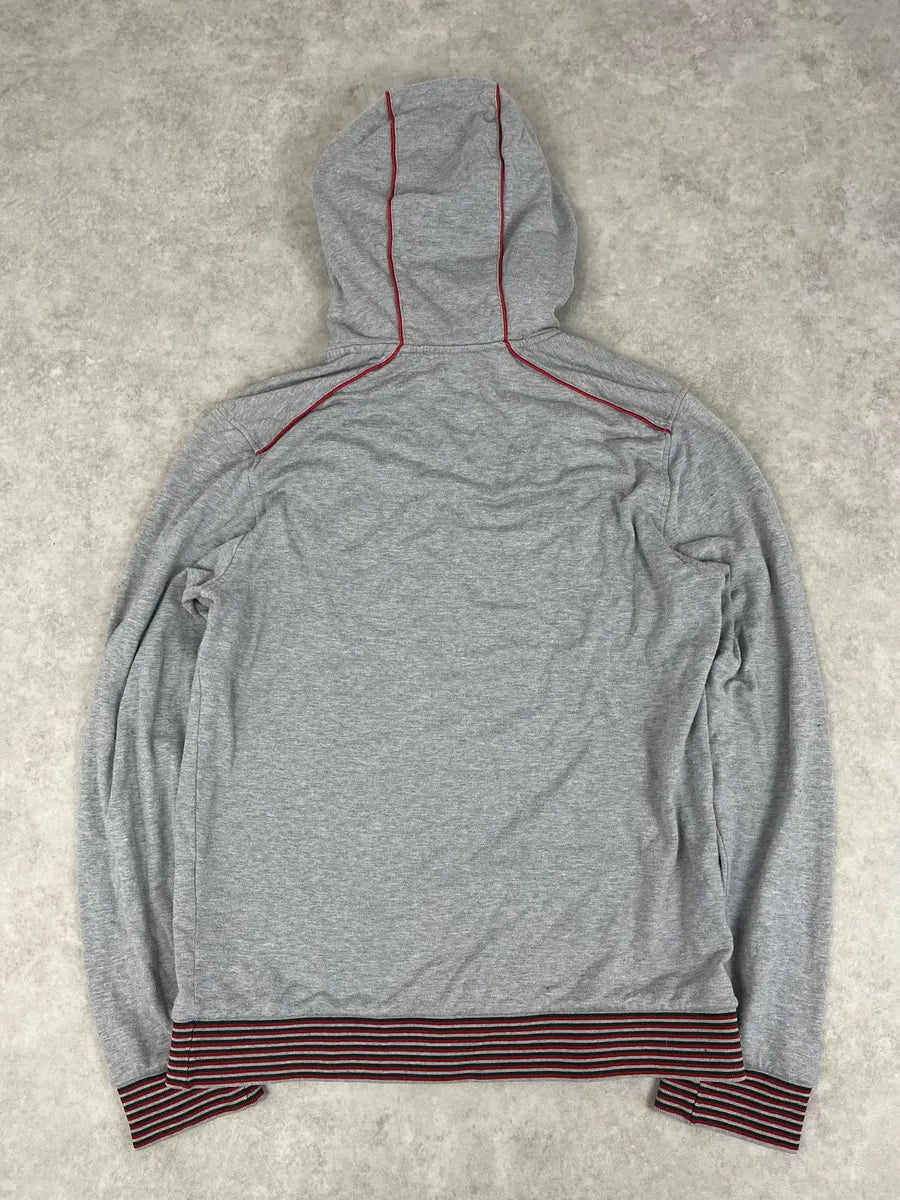 SS2007 Gucci Grey Striped Hooded Sweater nhTjySB 4