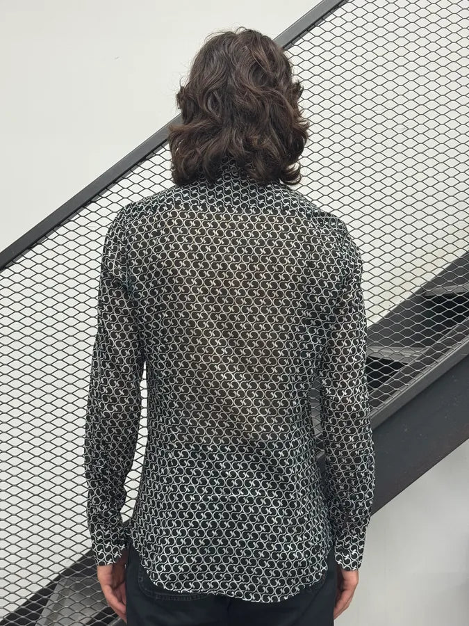 SS2007 Gucci Spiral Black & White Shirt by Frida Giannini ieNHcKP 2