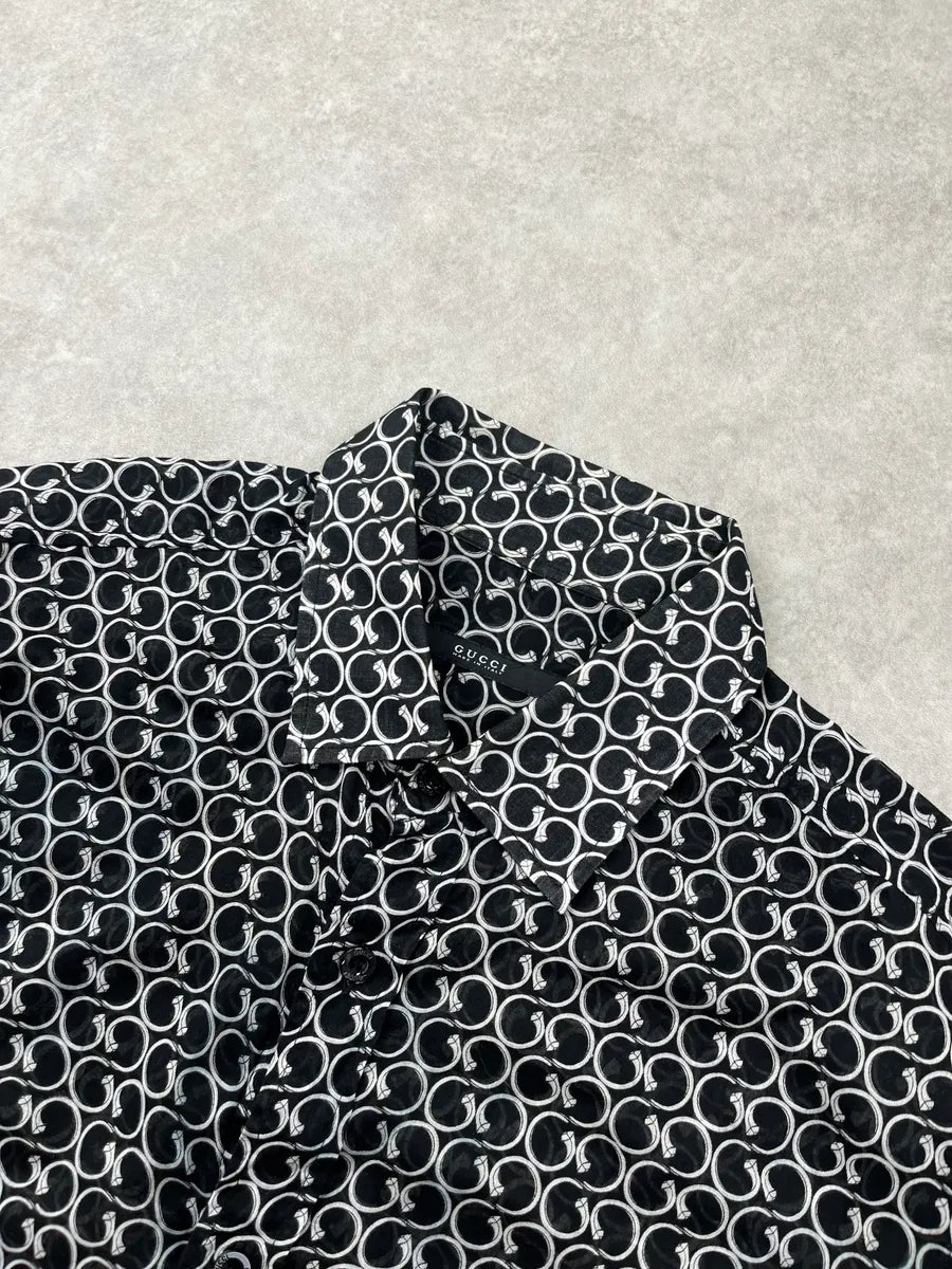 SS2007 Gucci Spiral Black & White Shirt by Frida Giannini ieNHcKP 3