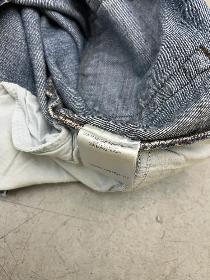 SS2007 Gucci Straight Logo Patch Blue Denim Jeans IHmxztk 14