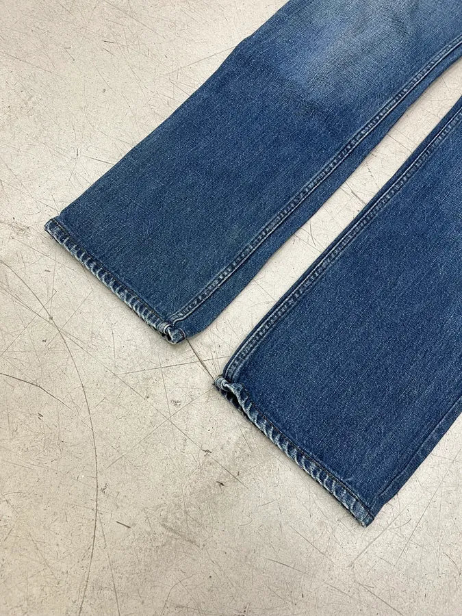 SS2007 Gucci Straight Logo Patch Blue Denim Jeans IHmxztk 8