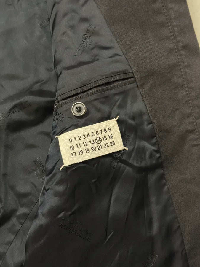 SS2007 Maison Margiela 5-Zip Biker Black Cotton Jacket VNaeqMt 7