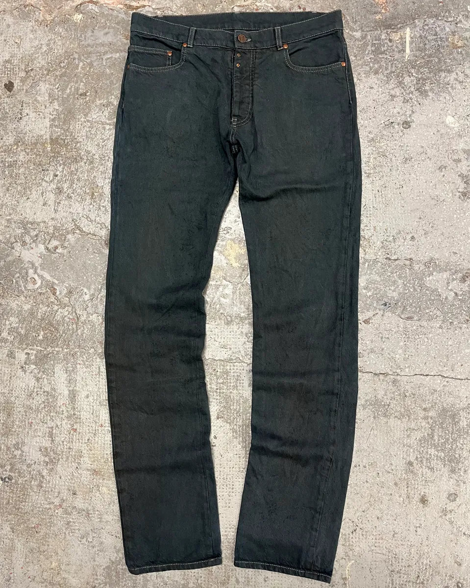 SS2007 Maison Martin Margiela Dark Green Slim Jeans (S/M) aQrRNPa 1