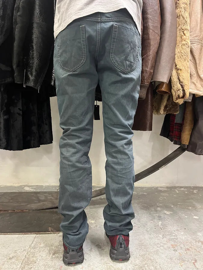 SS2007 Maison Martin Margiela Dark Green Slim Jeans (S/M) aQrRNPa 3