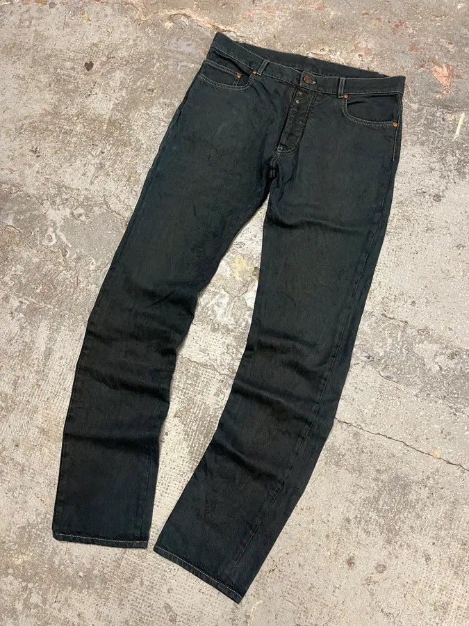 SS2007 Maison Martin Margiela Dark Green Slim Jeans (S/M) aQrRNPa 4