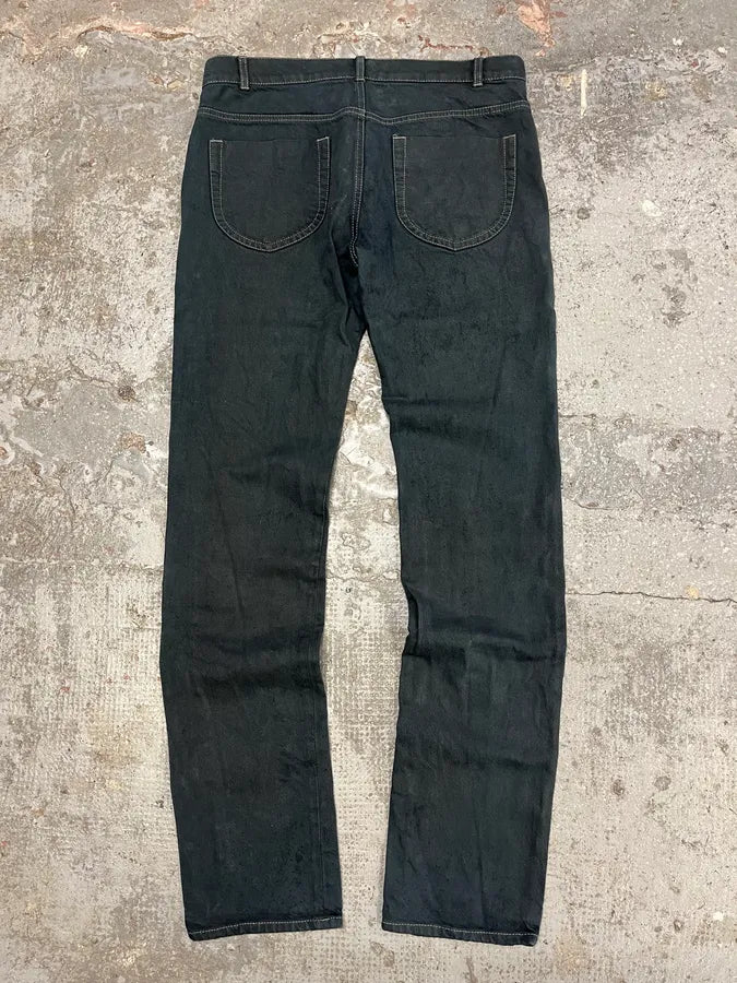 SS2007 Maison Martin Margiela Dark Green Slim Jeans (S/M) aQrRNPa 0