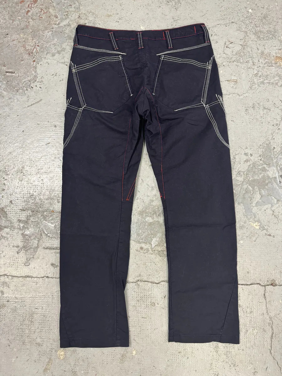 SS2007 Marithé + François Girbaud Navy Detailed Cozy Pants GMTZNde 1