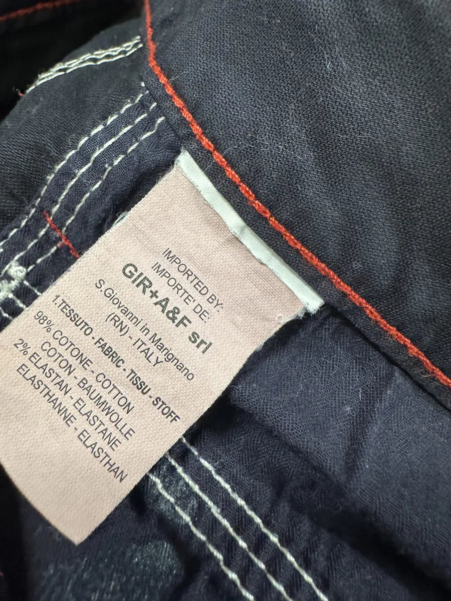 SS2007 Marithé + François Girbaud Navy Detailed Cozy Pants GMTZNde 3