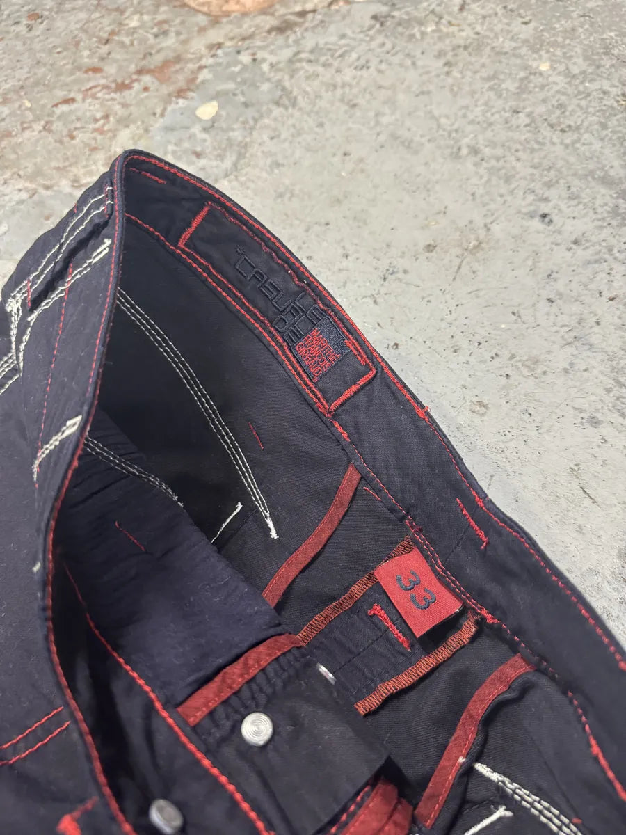 SS2007 Marithé + François Girbaud Navy Detailed Cozy Pants GMTZNde 4