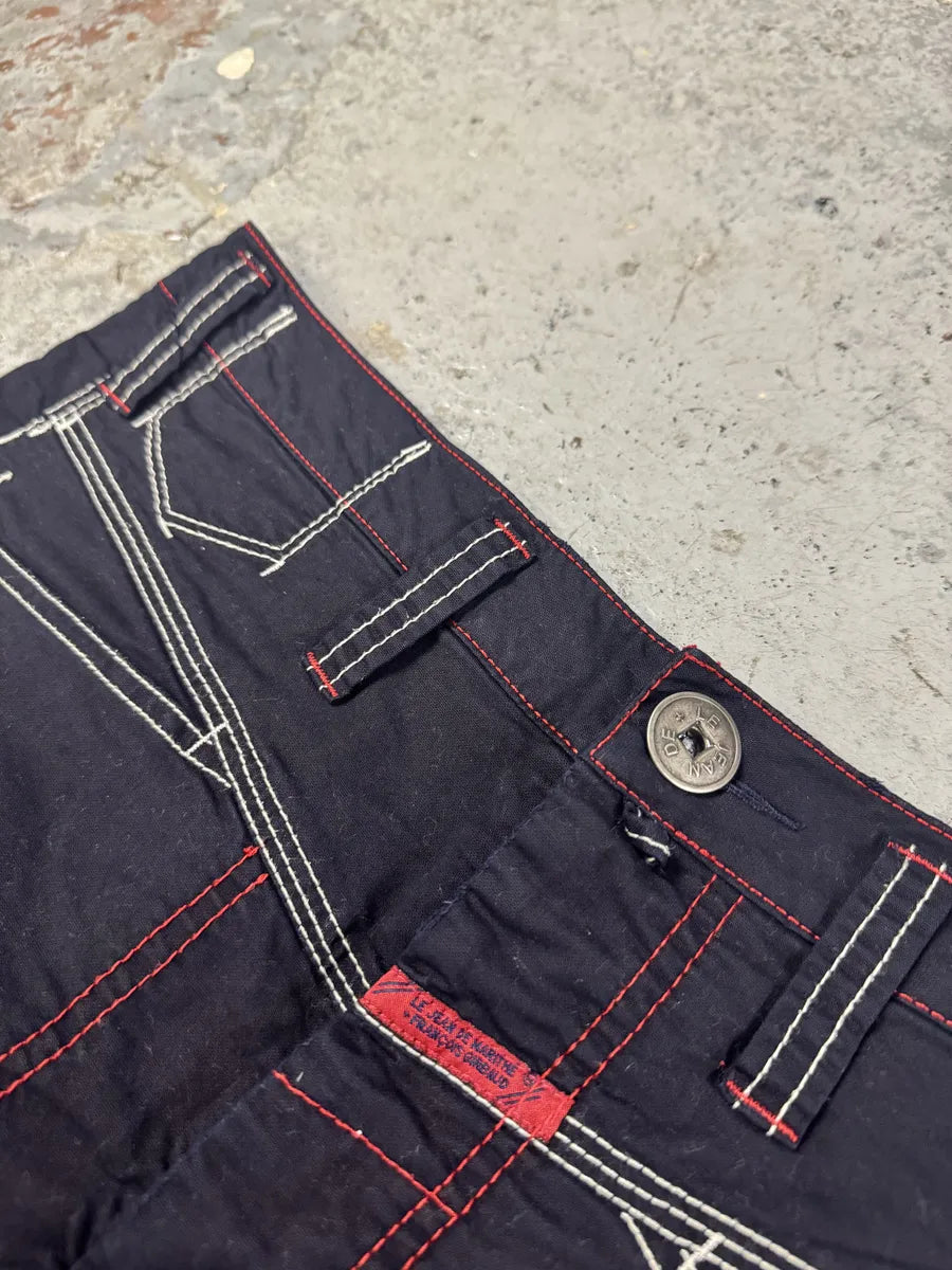 SS2007 Marithé + François Girbaud Navy Detailed Cozy Pants GMTZNde 5