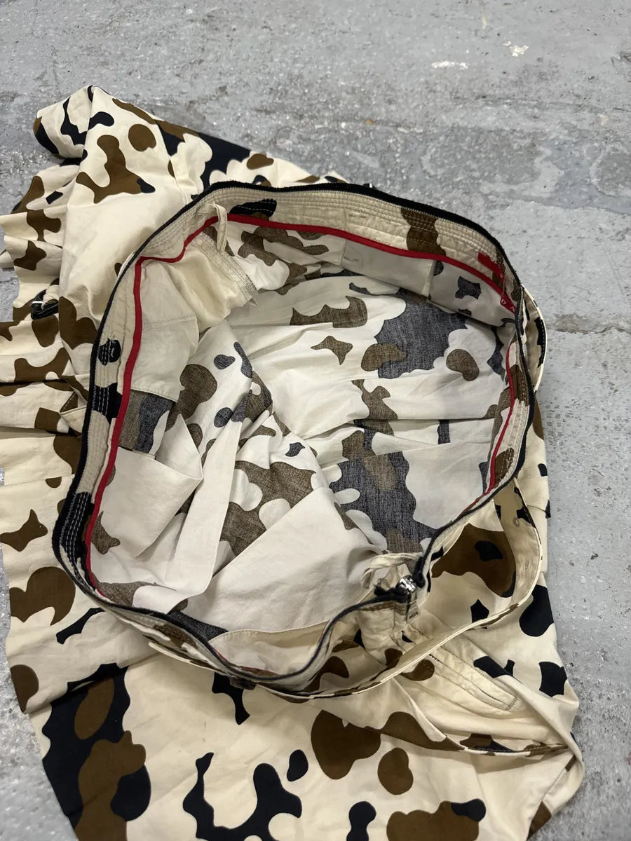 SS2007 Prada Beige Camo Belted Skirt eTmekPw 3