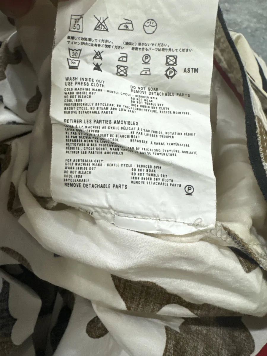 SS2007 Prada Beige Camo Belted Skirt eTmekPw 4