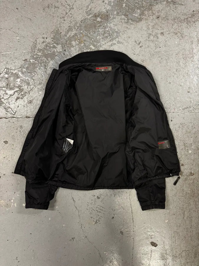 SS2007 Prada Black Nylon Bomber Jacket Afstceb 4