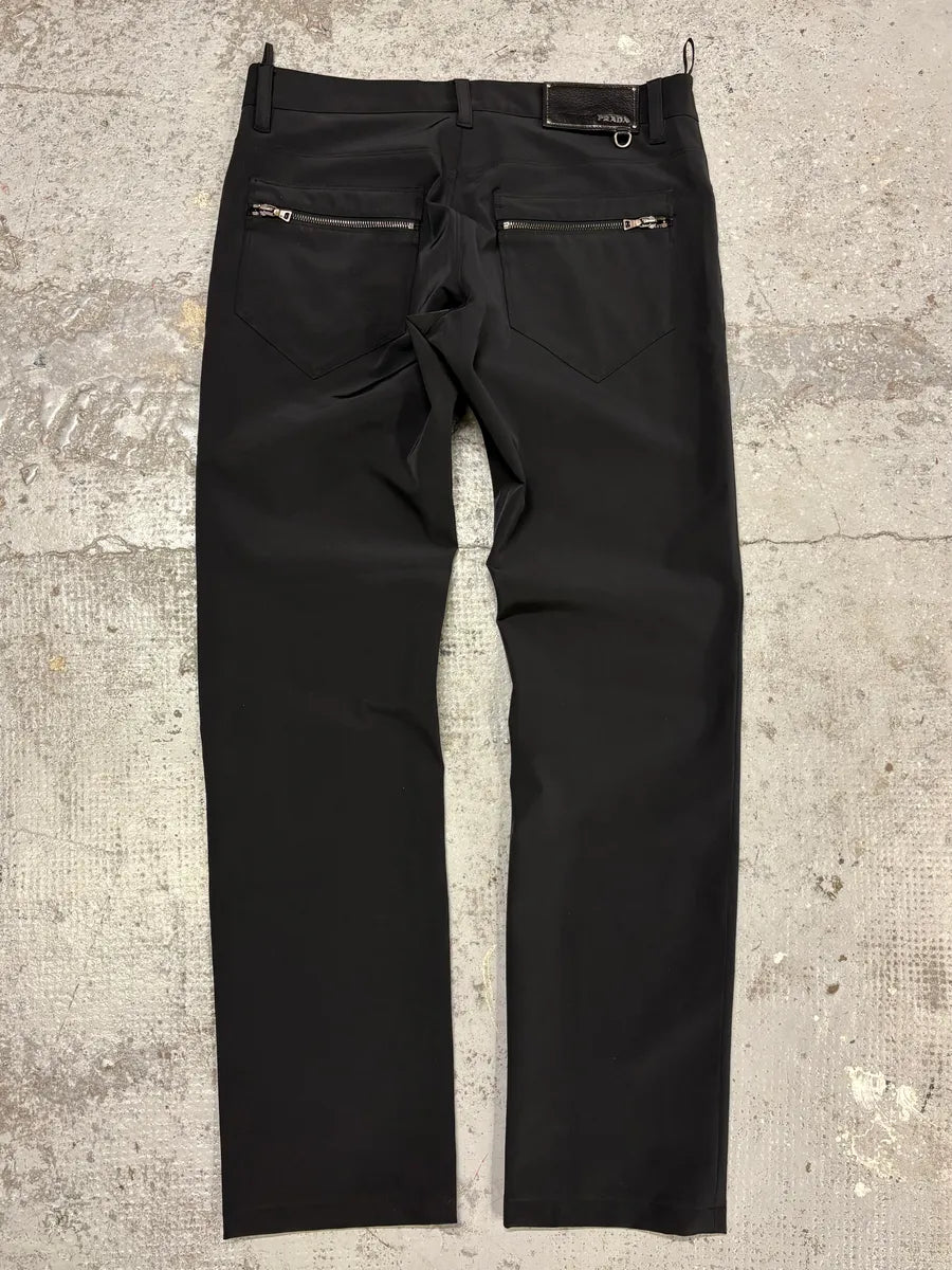 SS2007 Prada Black Obscure Pants pzFNvAa 6