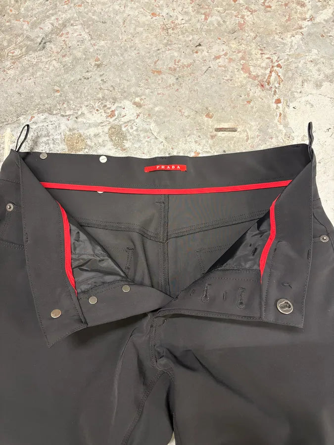 SS2007 Prada Black Obscure Pants pzFNvAa 10