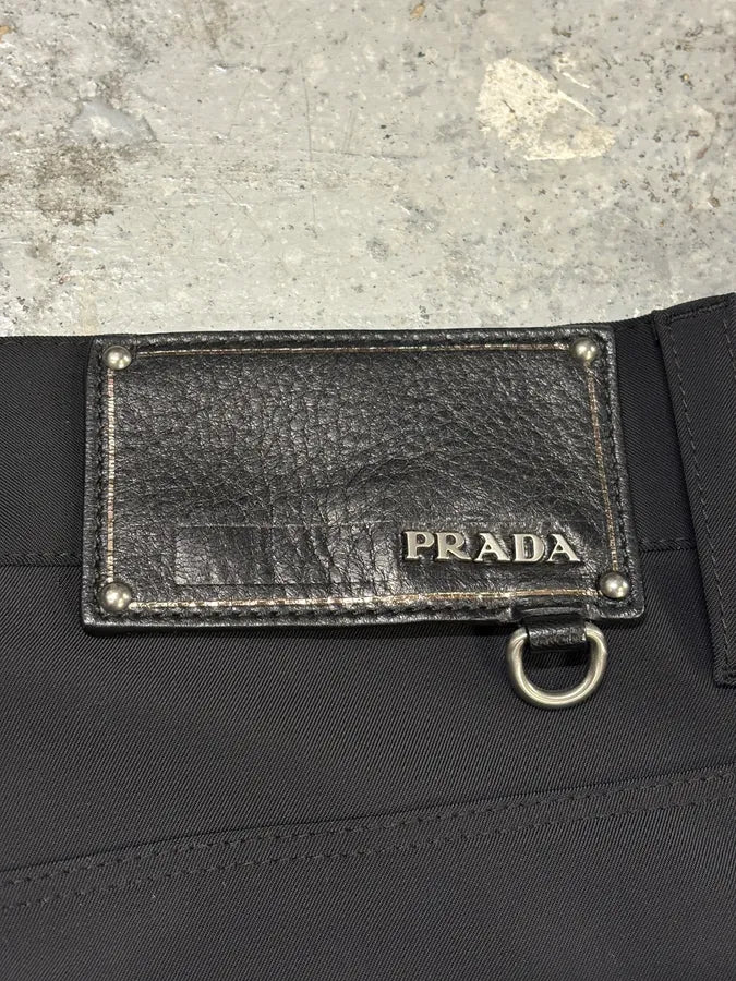 SS2007 Prada Black Obscure Pants pzFNvAa 7