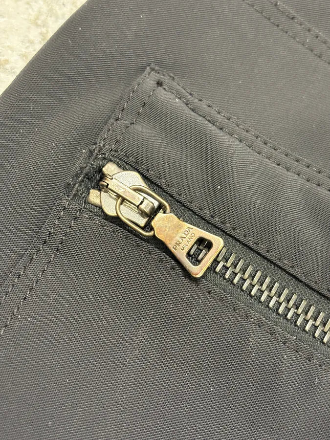 SS2007 Prada Black Obscure Pants pzFNvAa 9