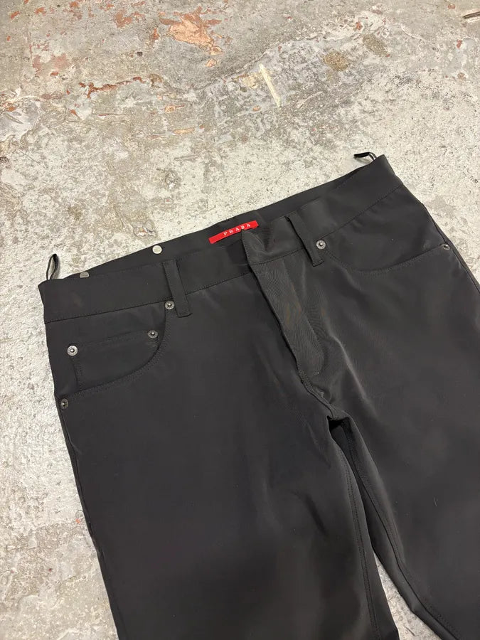 SS2007 Prada Black Obscure Pants pzFNvAa 5