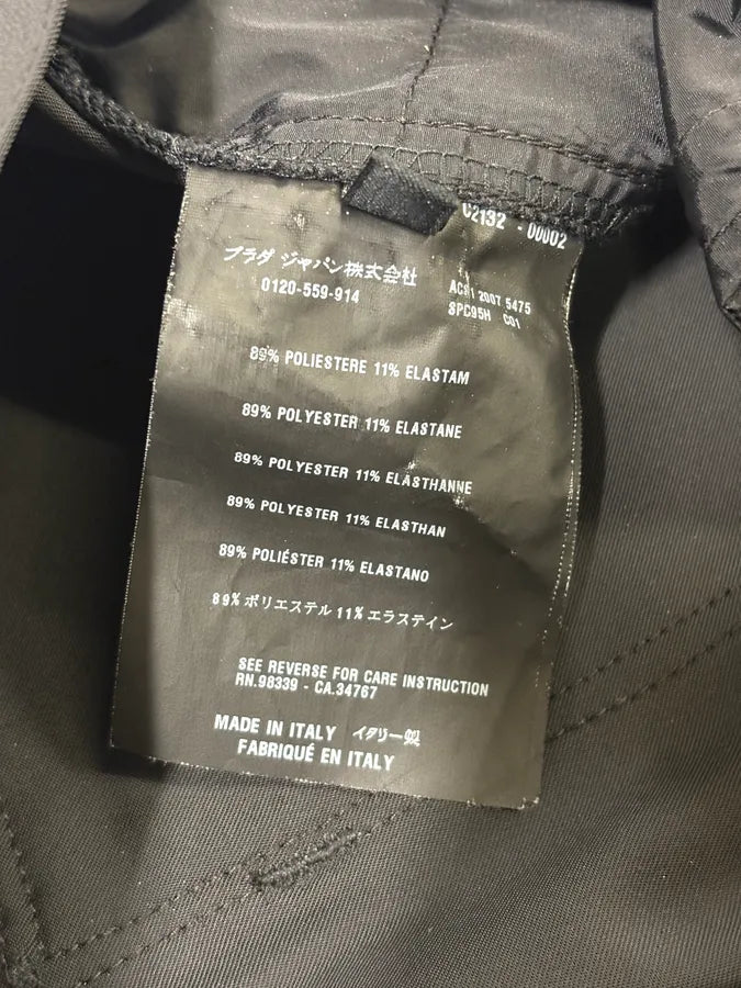 SS2007 Prada Black Obscure Pants pzFNvAa 11