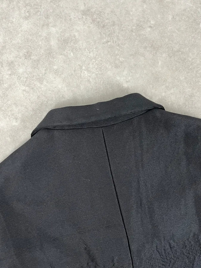 FW2007 Prada Black Plissed Blazer Jacket hmvLNzi 7