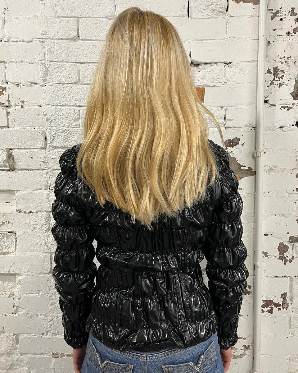 SS2007 Prada Black Reflectible Puffer Jacket KmgAtwq 2
