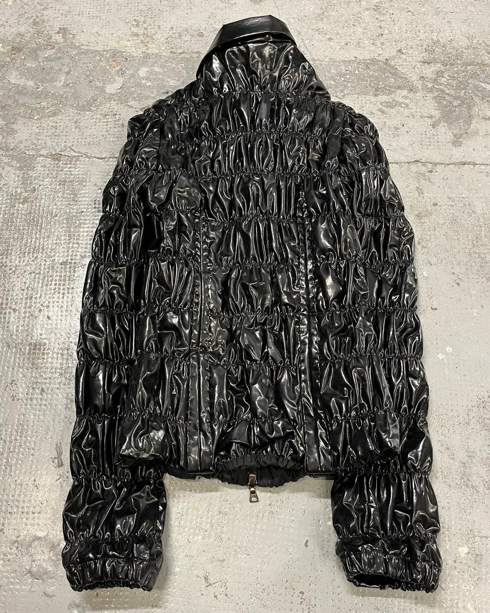 SS2007 Prada Black Reflectible Puffer Jacket KmgAtwq 6