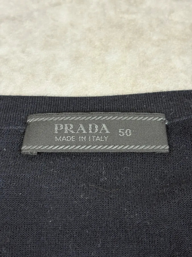 SS2007 Prada Black Wool Sweater ZoRbMJI 6