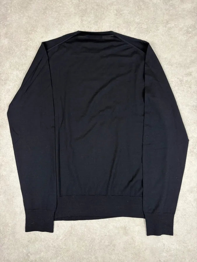 SS2007 Prada Black Wool Sweater ZoRbMJI 5