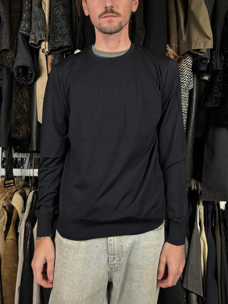 SS2007 Prada Black Wool Sweater ZoRbMJI 1