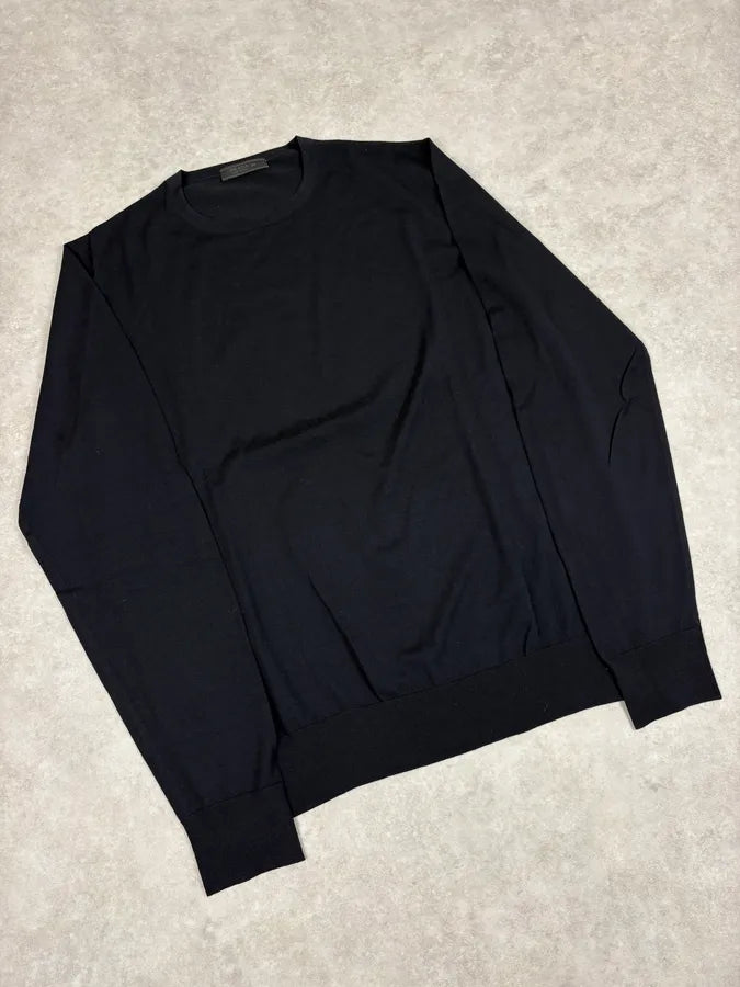 SS2007 Prada Black Wool Sweater ZoRbMJI 3
