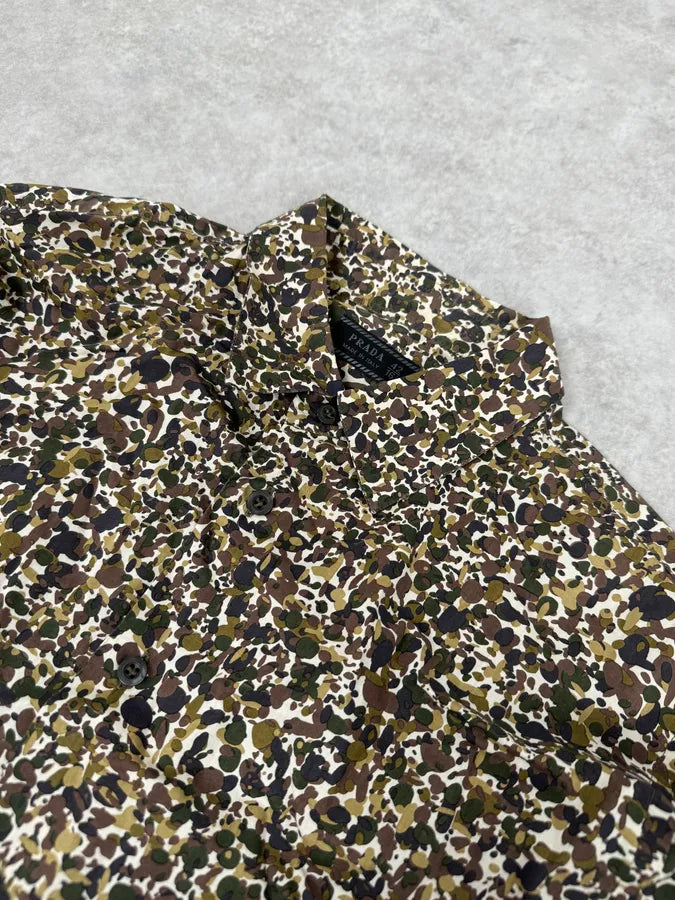 SS2007 Prada Camo Military Shirt qPqHxTd 4