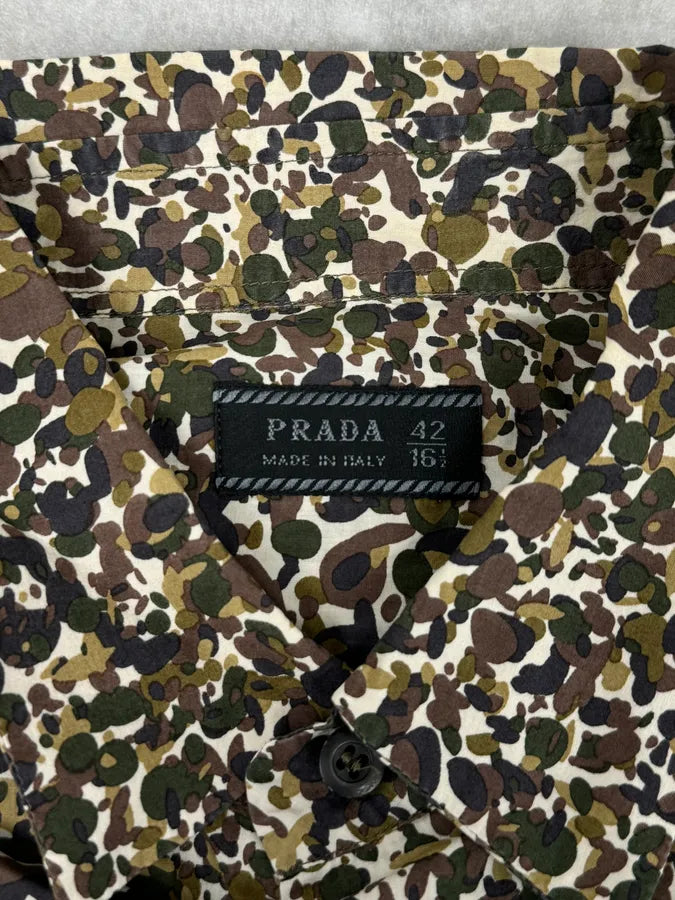 SS2007 Prada Camo Military Shirt qPqHxTd 7
