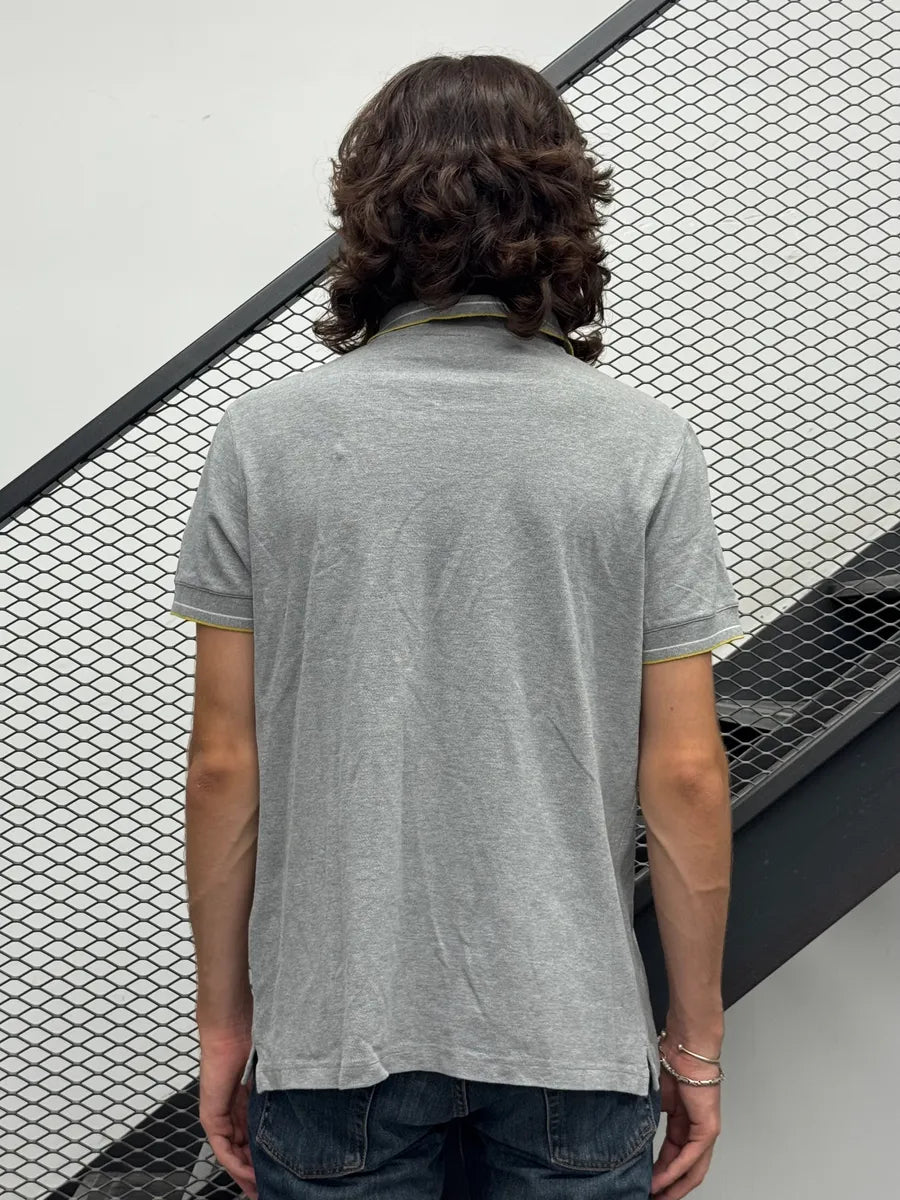 SS2007 Prada Contrast Lines Grey Polo YJCsxdF 2