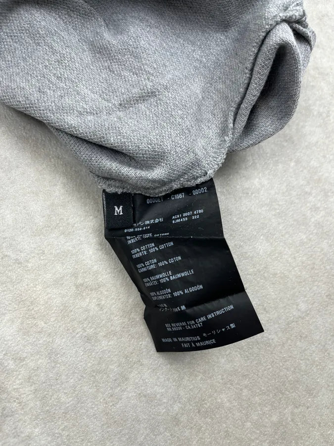 SS2007 Prada Contrast Lines Grey Polo YJCsxdF 8