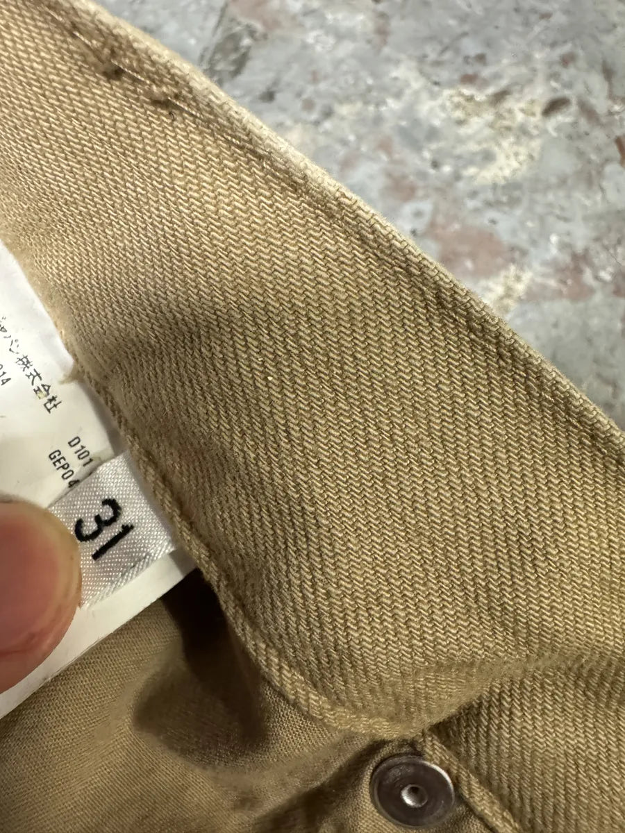 SS2007 Prada Creamy Painted Effect Denim Pants (S/M) 9