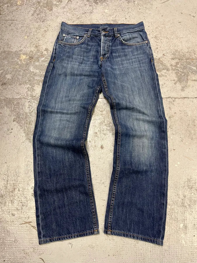 SS2007 Prada Faded Blue Denim Jeans kbSVHkx 0