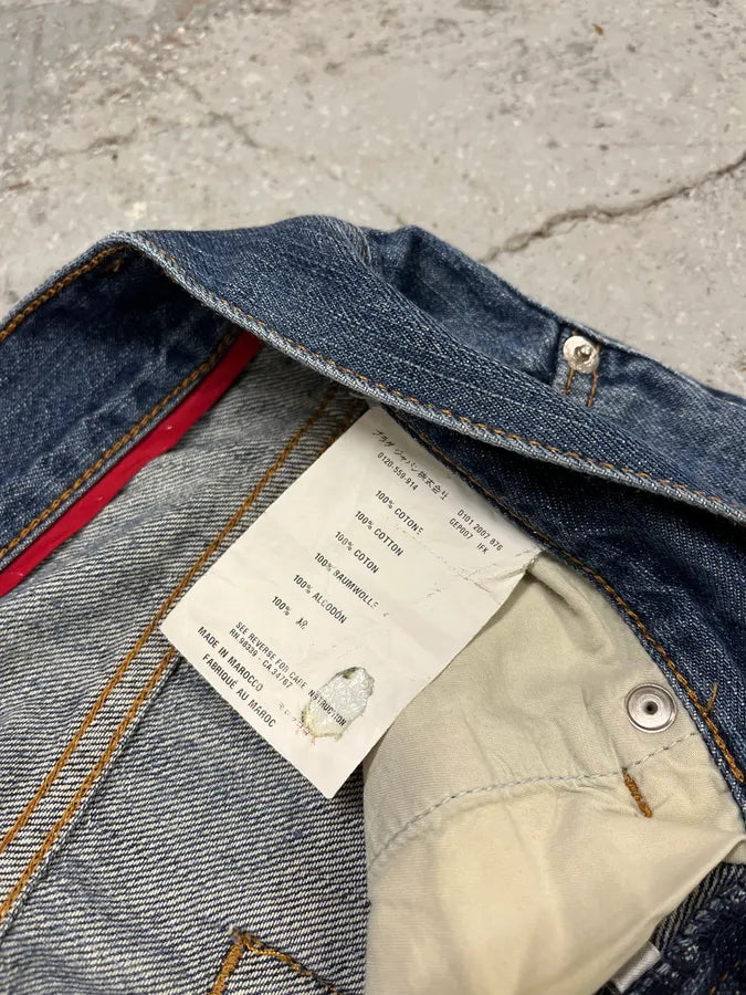 SS2007 Prada Faded Blue Denim Jeans kbSVHkx 11