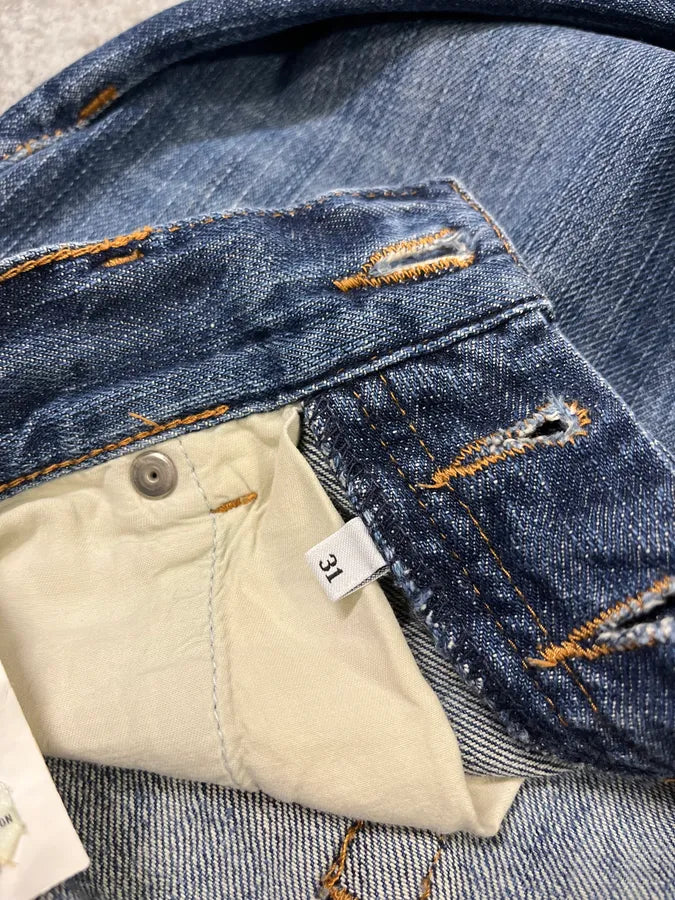 SS2007 Prada Faded Blue Denim Jeans kbSVHkx 12