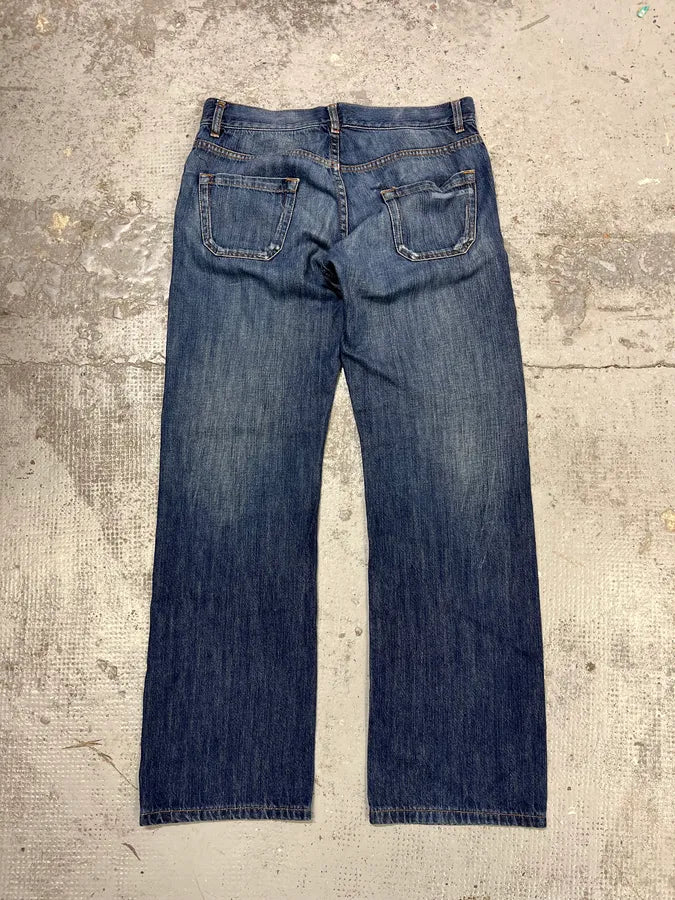 SS2007 Prada Faded Blue Denim Jeans kbSVHkx 7