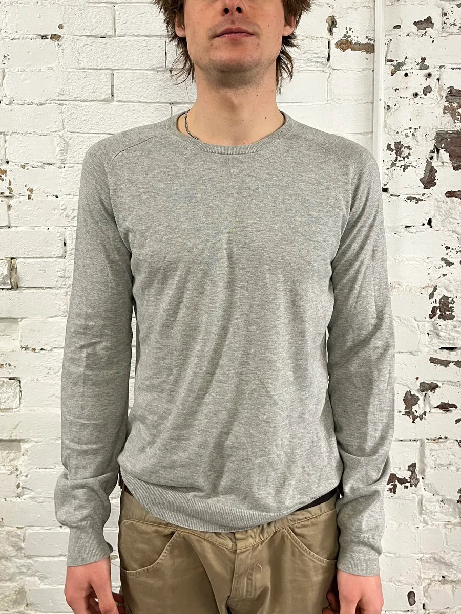 SS2007 Prada Grey Minimalist Sweater qzGaKSK 1