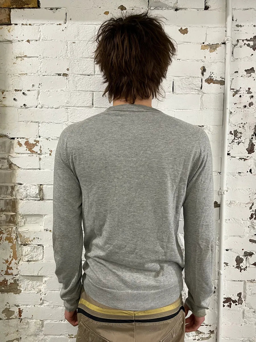 SS2007 Prada Grey Minimalist Sweater qzGaKSK 2