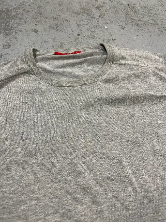 SS2007 Prada Grey Minimalist Sweater qzGaKSK 6