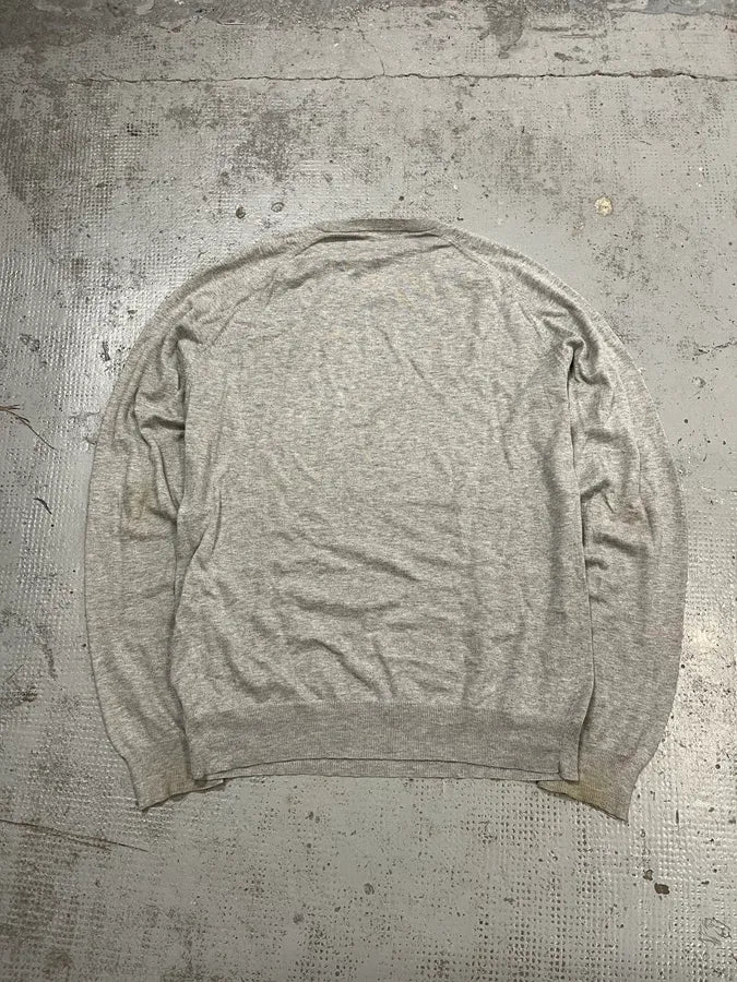 SS2007 Prada Grey Minimalist Sweater qzGaKSK 7