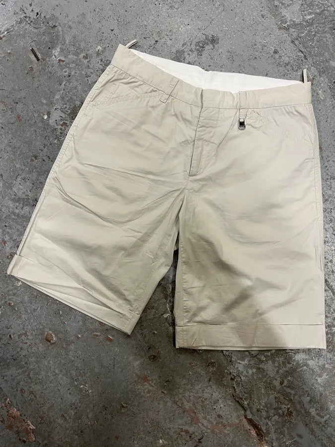 SS2007 Prada Light Beige Simple Shorts NbxzMys 5