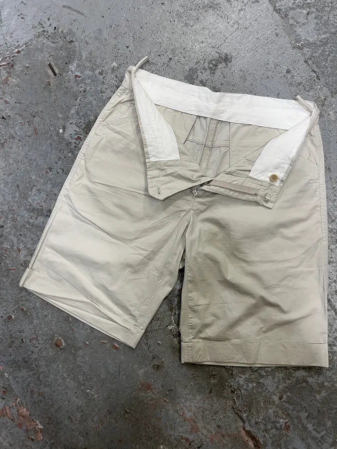 SS2007 Prada Light Beige Simple Shorts NbxzMys 6